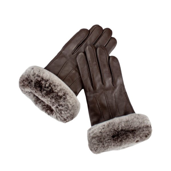 Guantes con puño de conejo