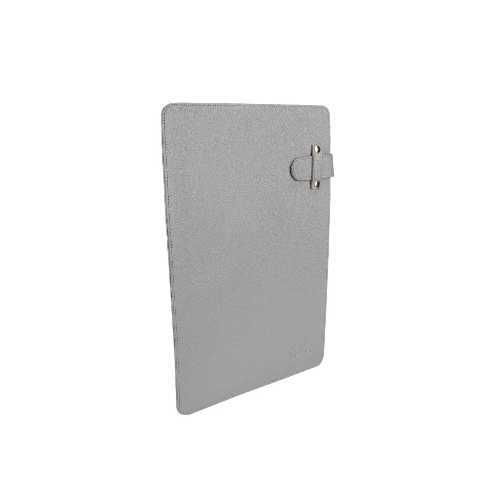Carpeta Elías de cuero argentino tamaño A4, color gris